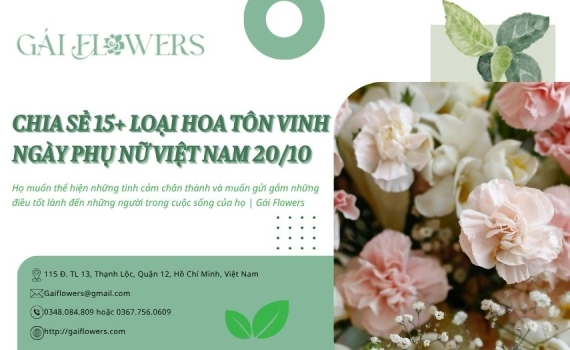 Chia sẻ một số loài hoa tôn vinh ngày Phụ Nữ Việt Nam 20/10 | Gái Flowers